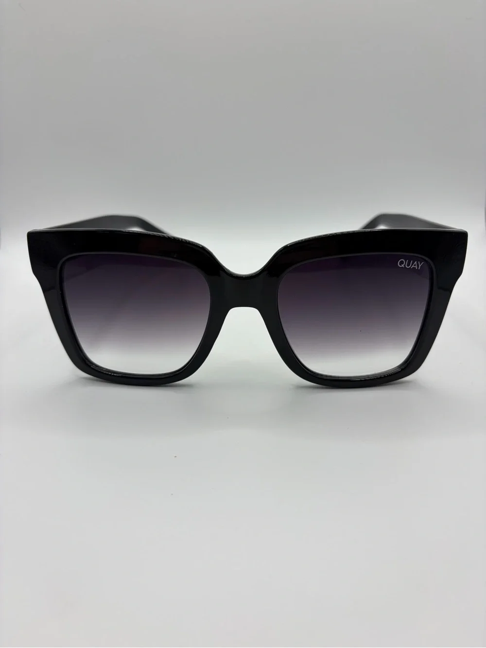 Quay Australia ICY 111 Black Gradient Rectangle Sunglasses UV400 *discontinued*